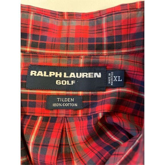 Ralph Lauren Golf Men’s Tilden Plaid Button Down Shirt Sz XL - Picture 6 of 8